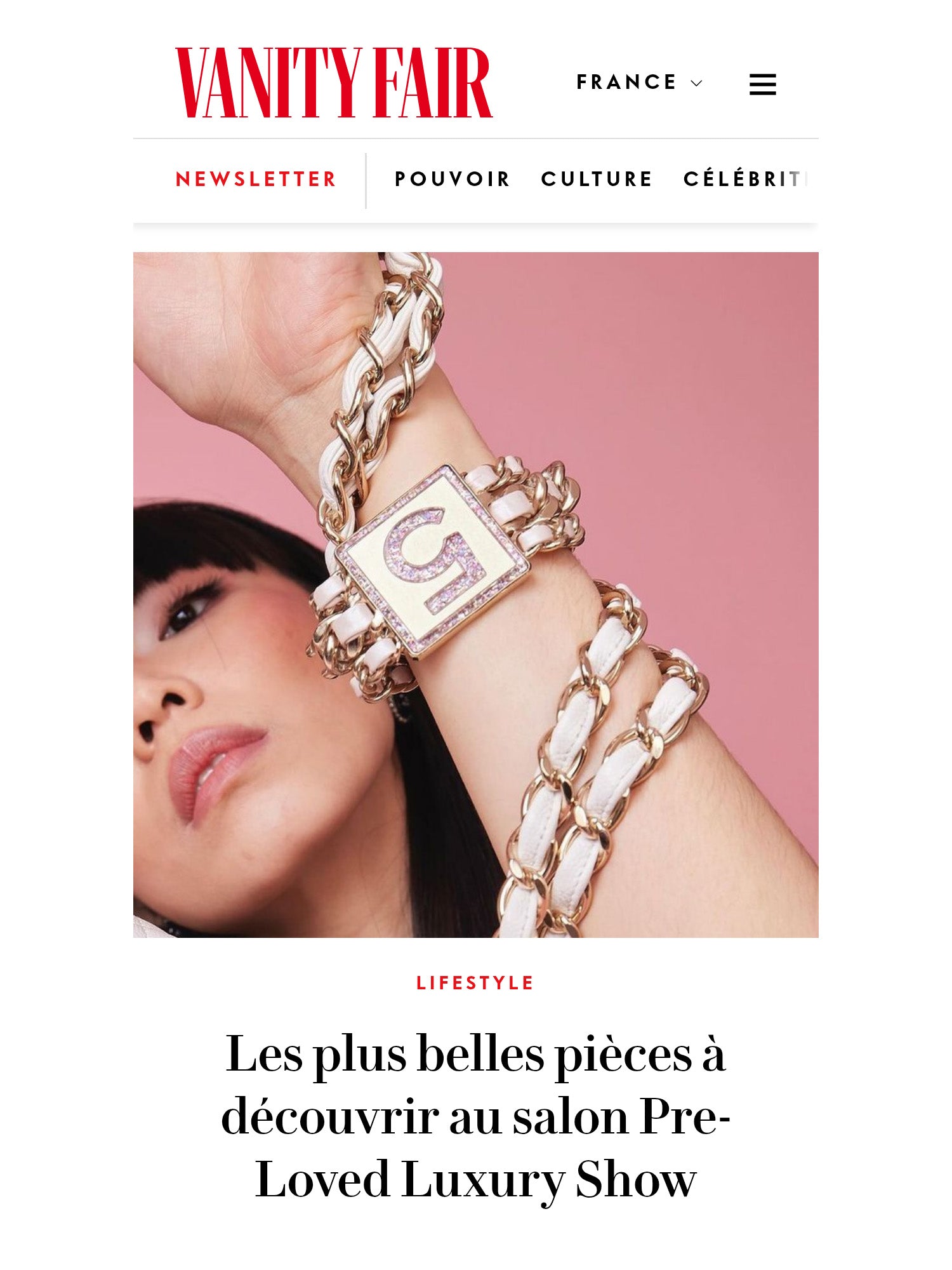 La Malle Cabine dans Vanity Fair